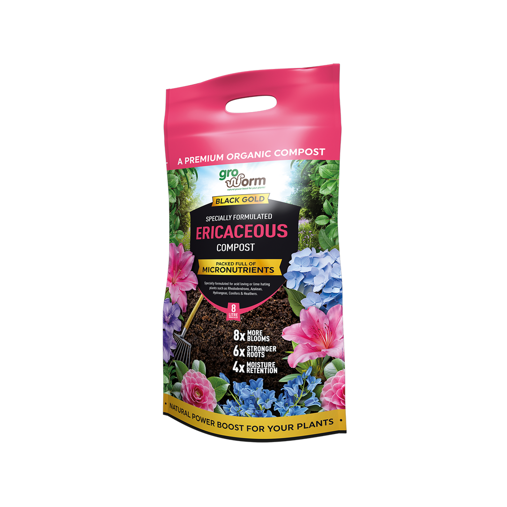 Ericaceous Black Gold Compost 8 Litre Carry Bag