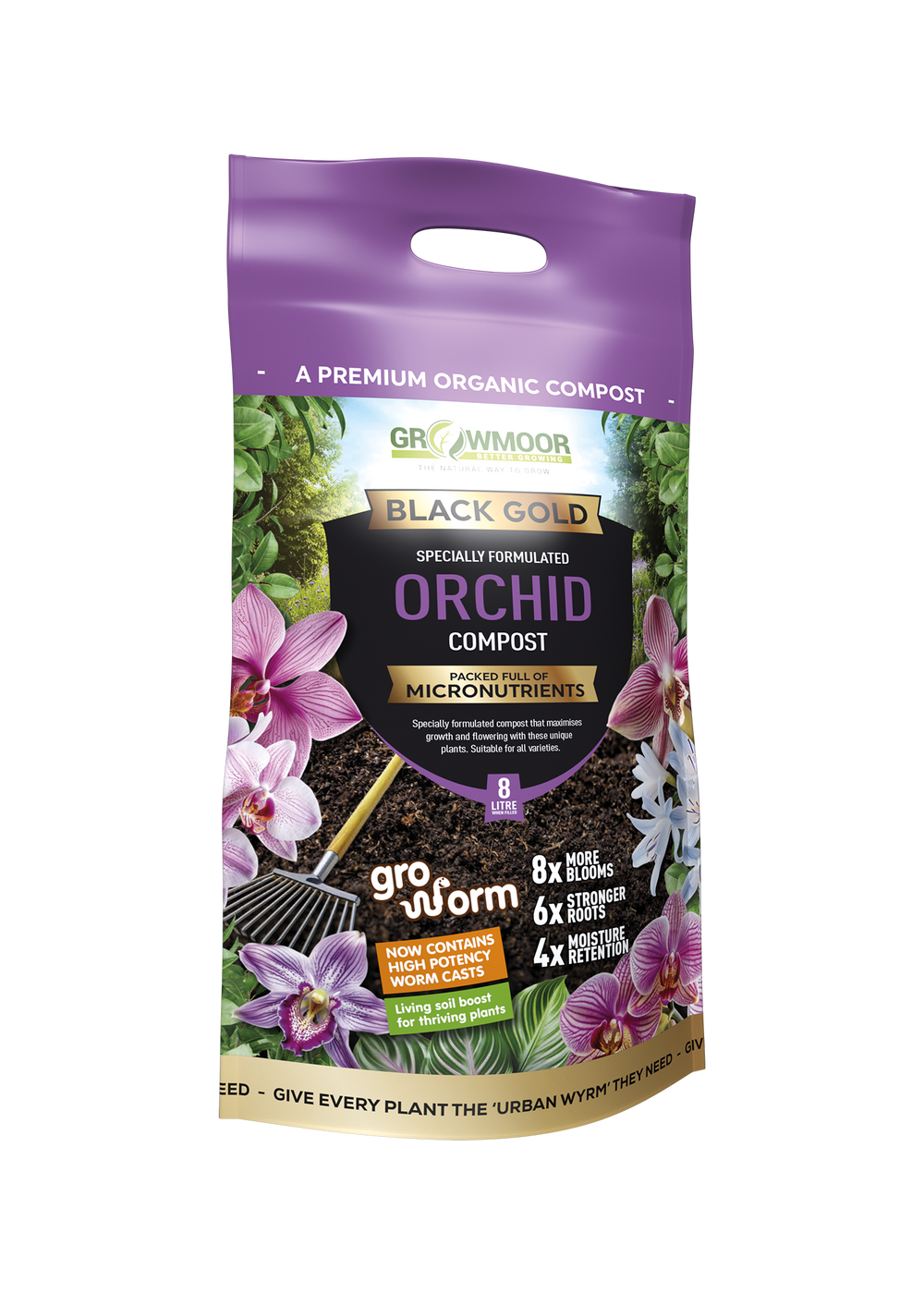 Orchid Black Gold Compost 8 Litre Carry Bag